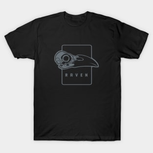 Silhouette of raven's skull T-Shirt